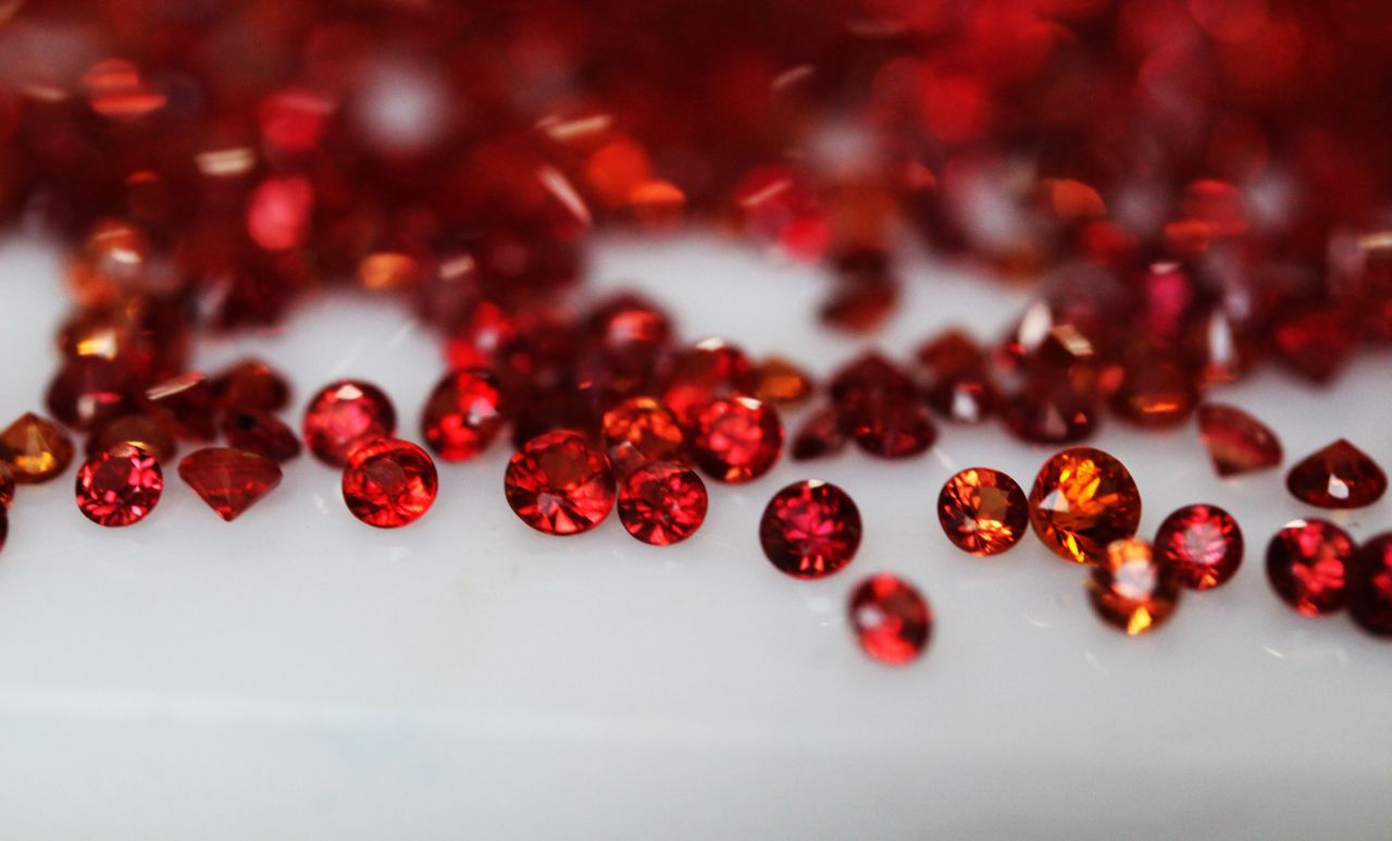 Songea Calibrated Orangish Red Sapphire Loose Stone
