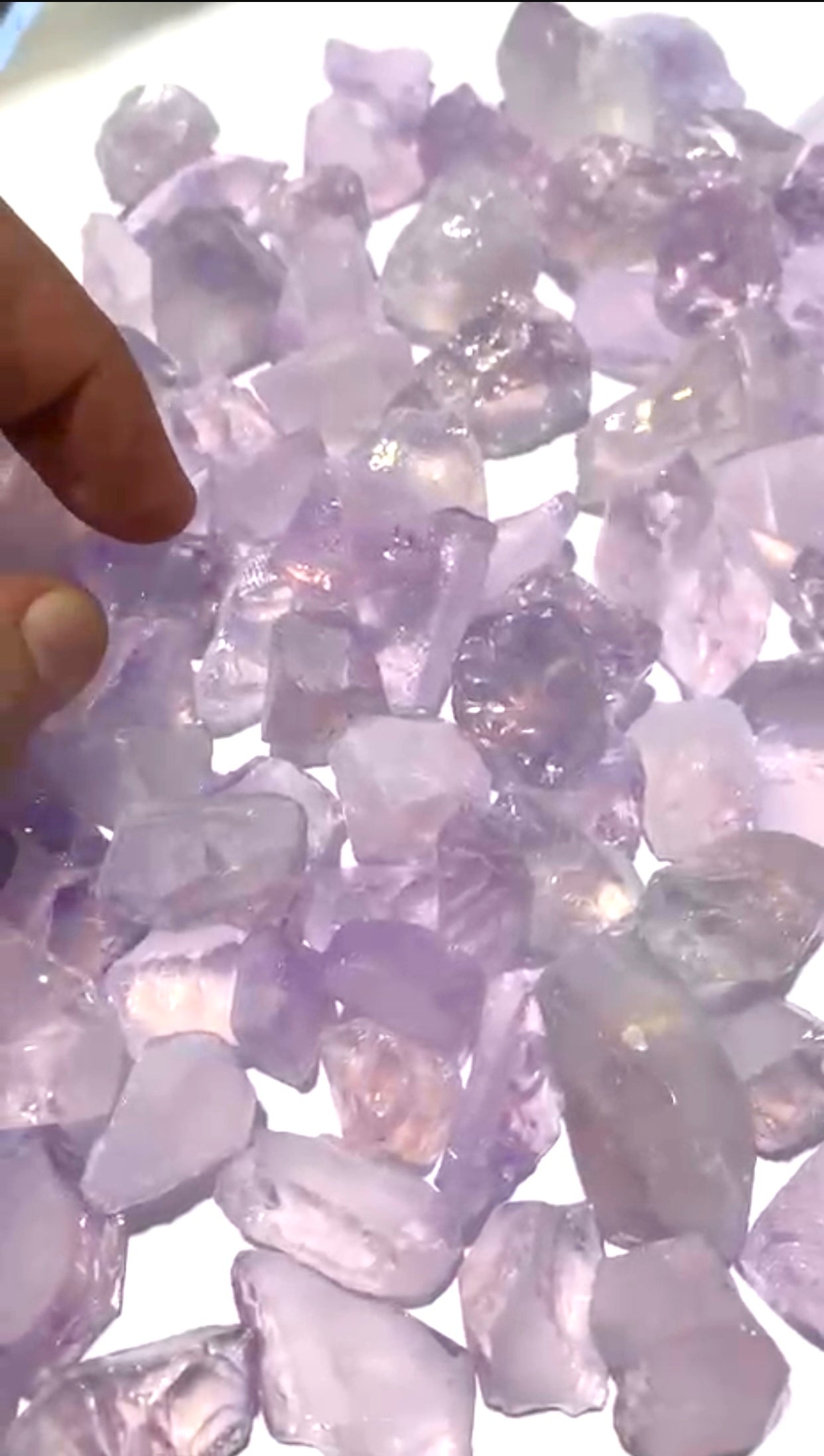 5000 Carats Good Quality Facet Grade Lavender Quartz | Lapidary Rough Gemstone