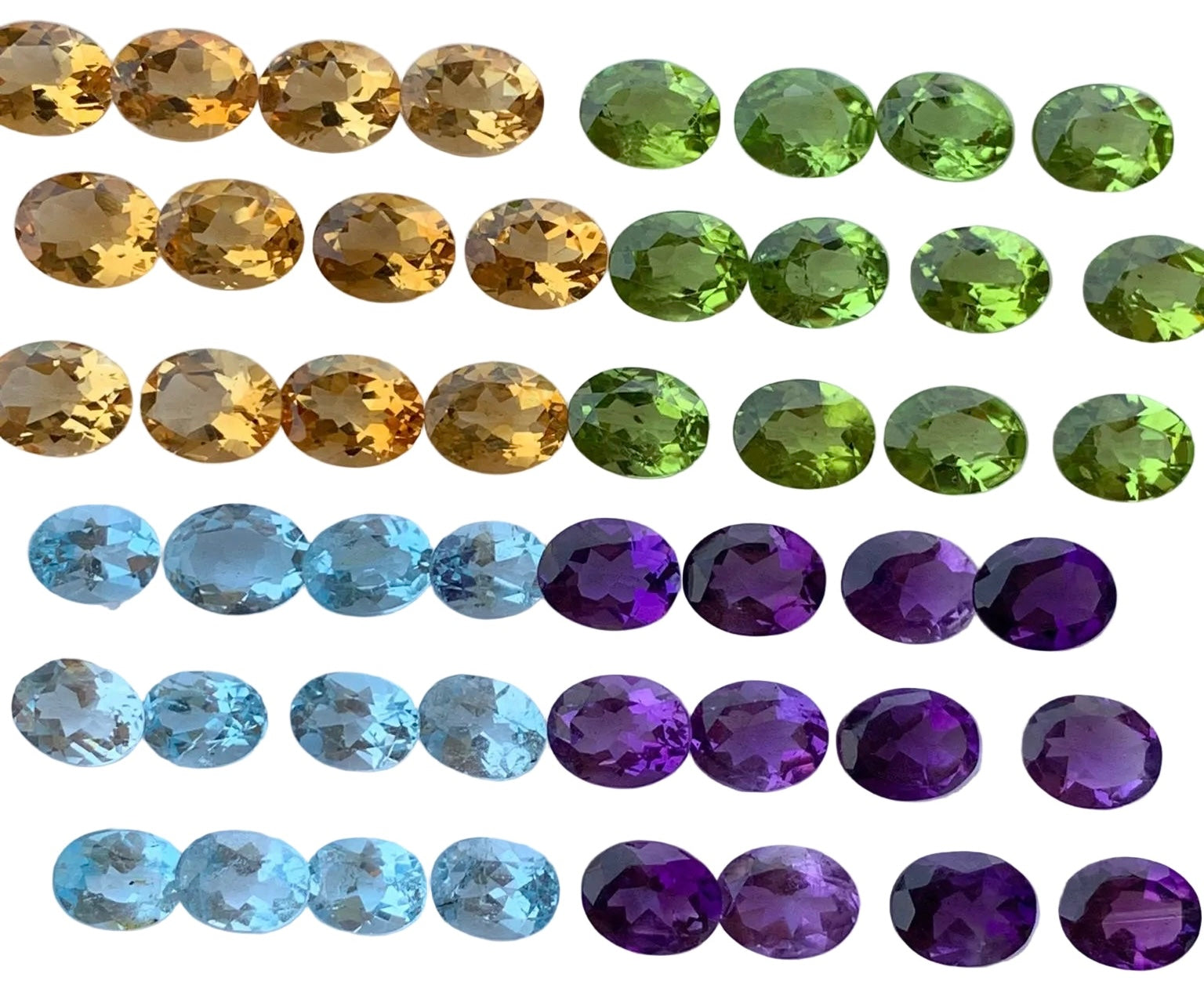 84 Carat amethyst topaz citrine and peridot