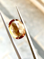 10.40 carats Faceted Oval Shape Brown Topaz Single Piece| Loose Gemstone