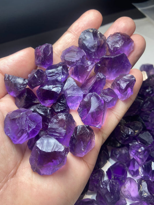 1kg Facet Grade Rough Amethyst Crystals