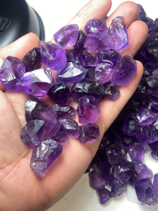 1kg Facet Grade Rough Amethyst Crystals