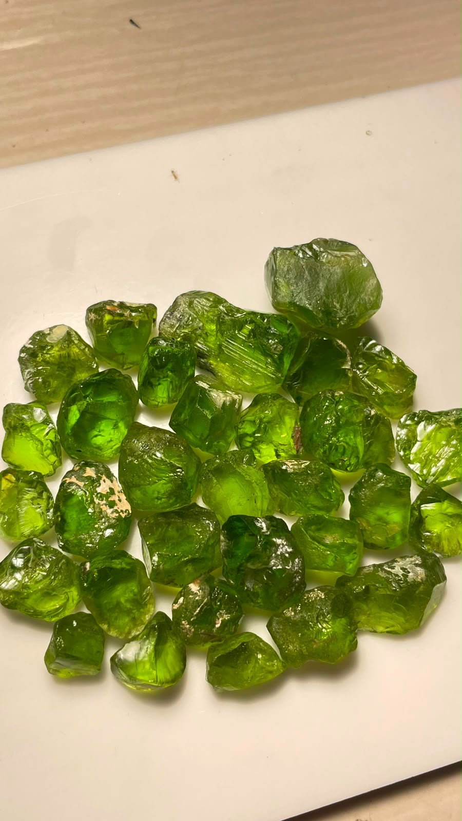 Natural Facet-Grade Peridot Rough – 100 Grams | Supat Mine, Pakistan