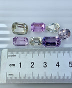 47.90 Carats Spodumene Pink And yellow Kunzite Faceted Loose Gemstone Deal