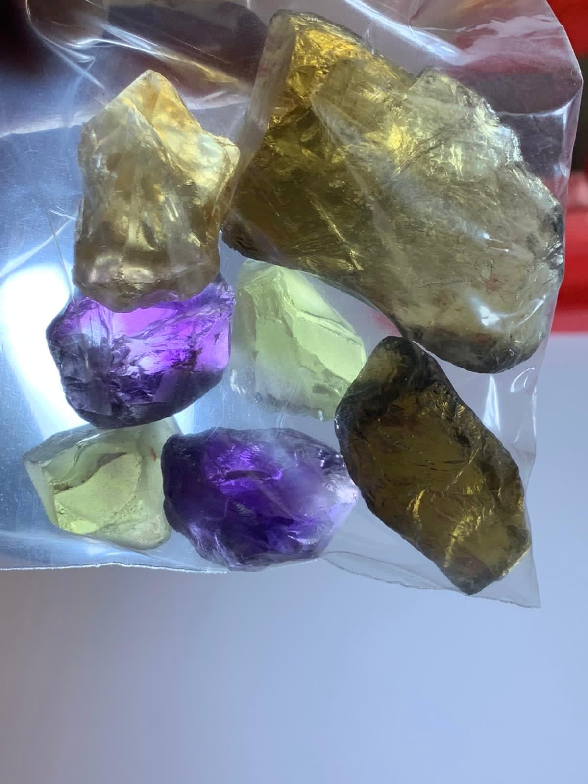 Small Deal Of Four Different Facet Grad Quartz Rough Gemstones
