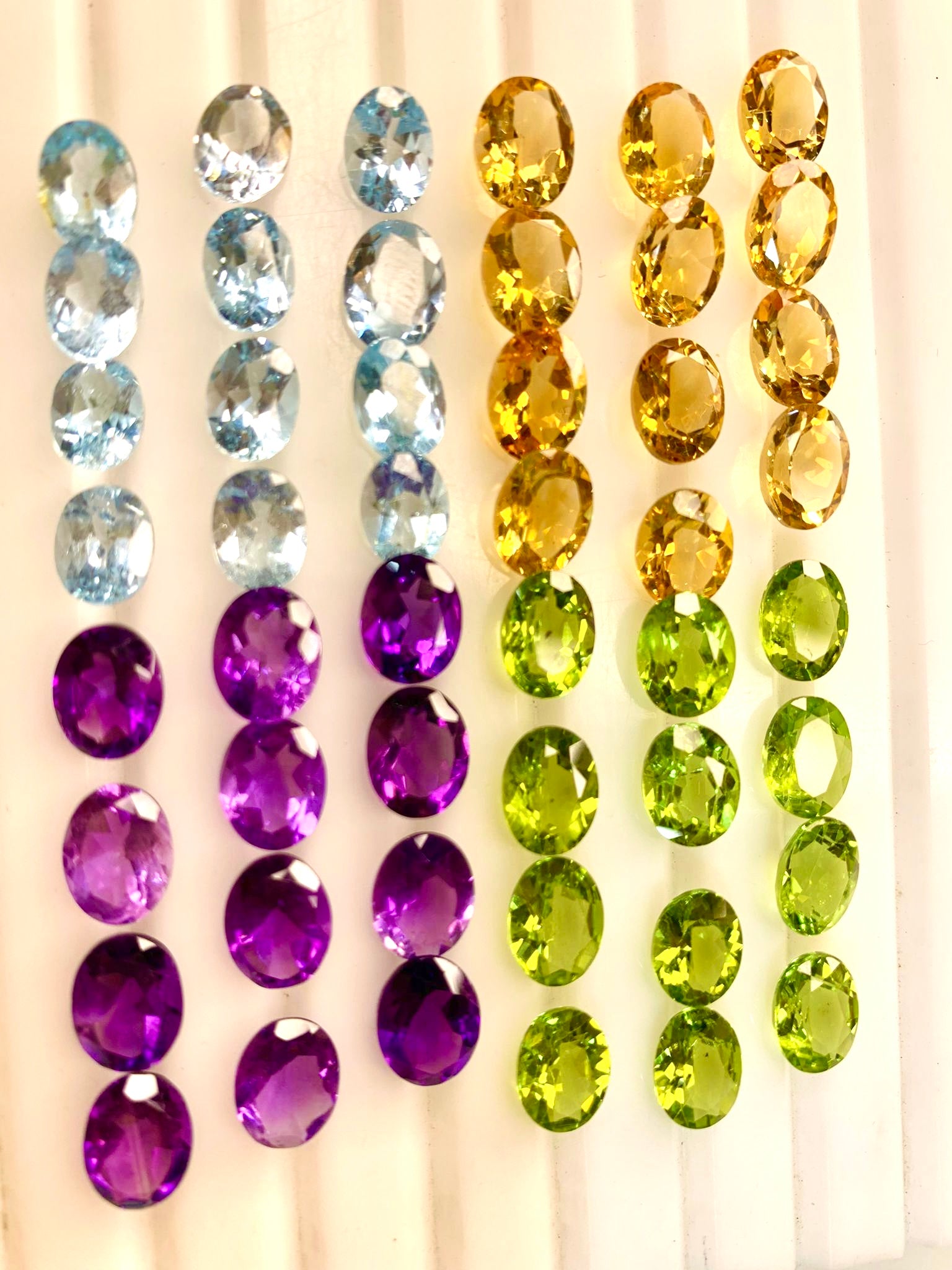 84 Carat amethyst topaz citrine and peridot