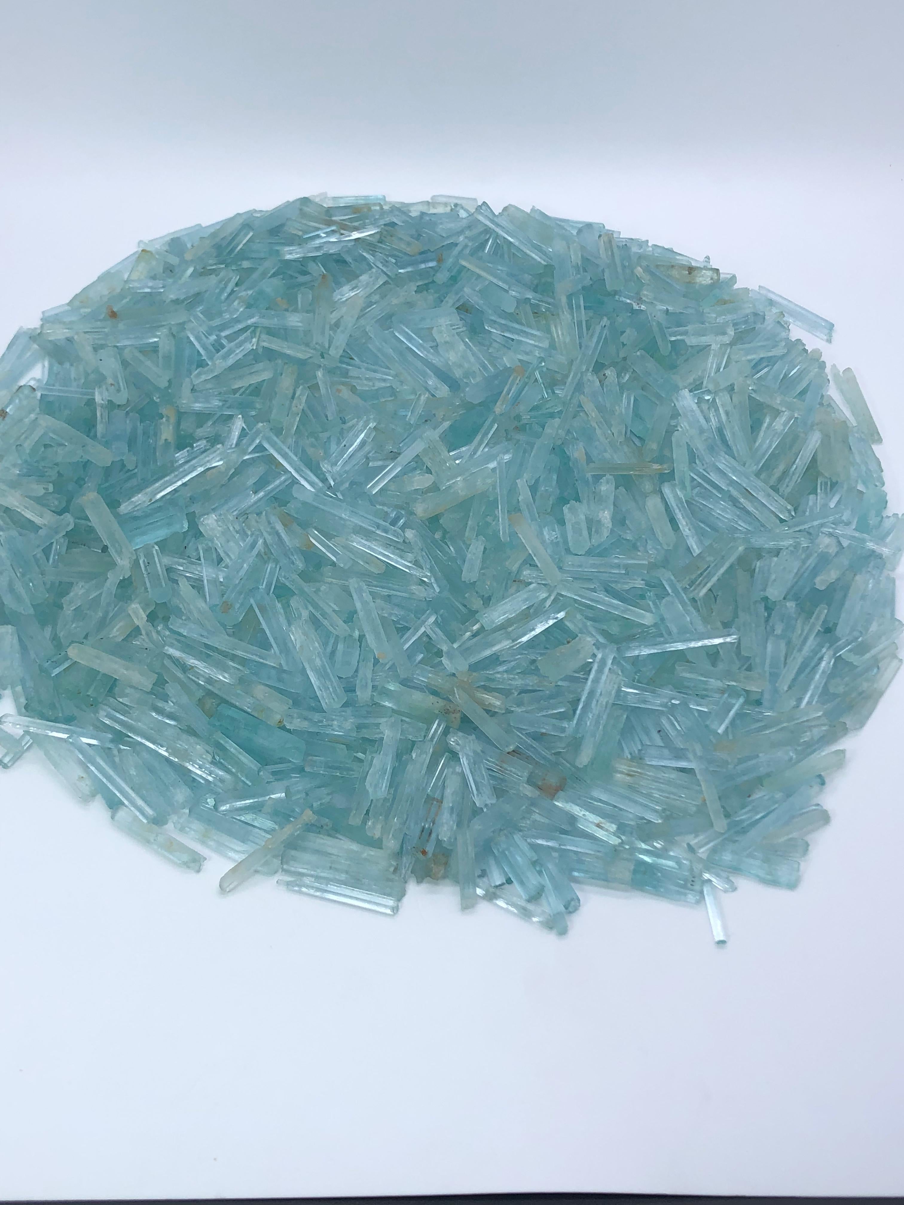 Natural Aquamarine Crystal Rough – Blue Gemstone