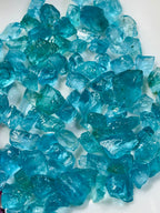 Neon Blue Apatite And Rohdolite Garnet| Facet Grade Rough Gemstones