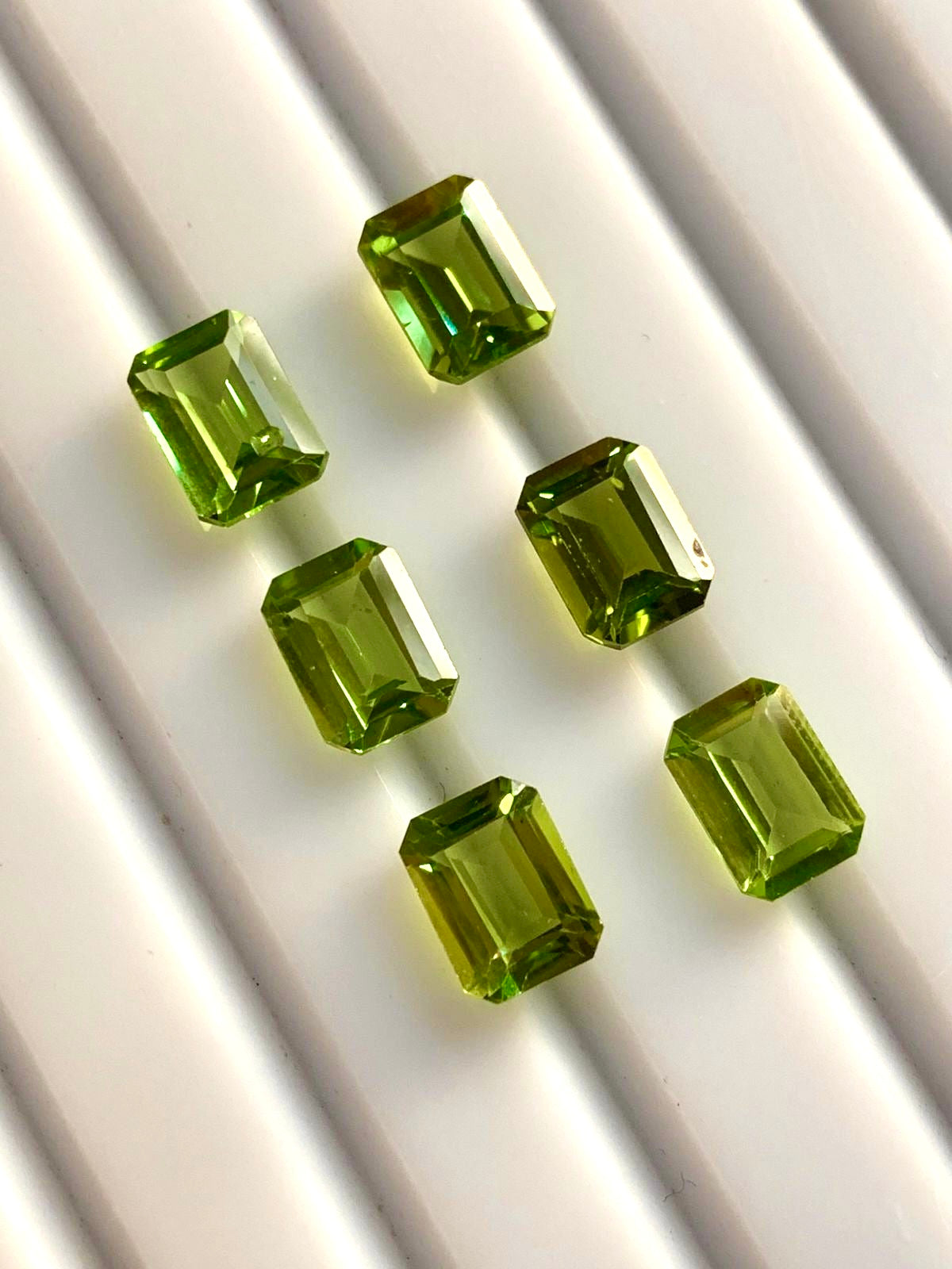 Calibrated 9.5 Carats Rectangular Loose Peridot