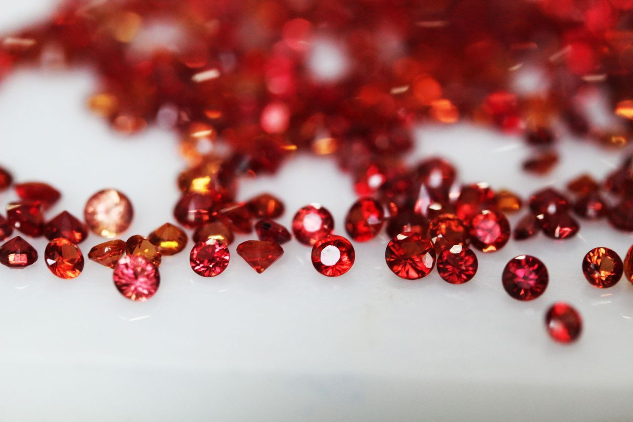 Songea Calibrated Orangish Red Sapphire Loose Stone
