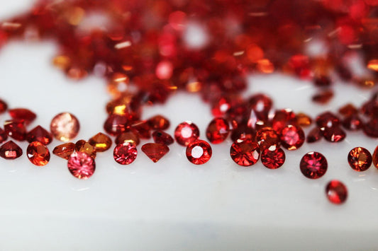 Songea Calibrated Orangish Red Sapphire Loose Stone