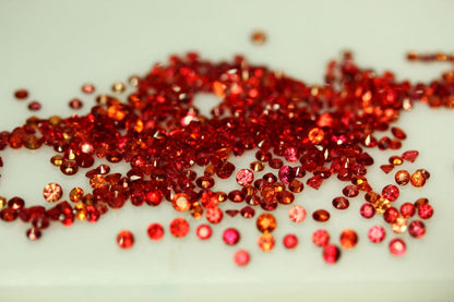 Songea Calibrated Orangish Red Sapphire Loose Stone