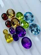 Faceted Mix Stone Parcel 6 Pairs loose gemstone deal