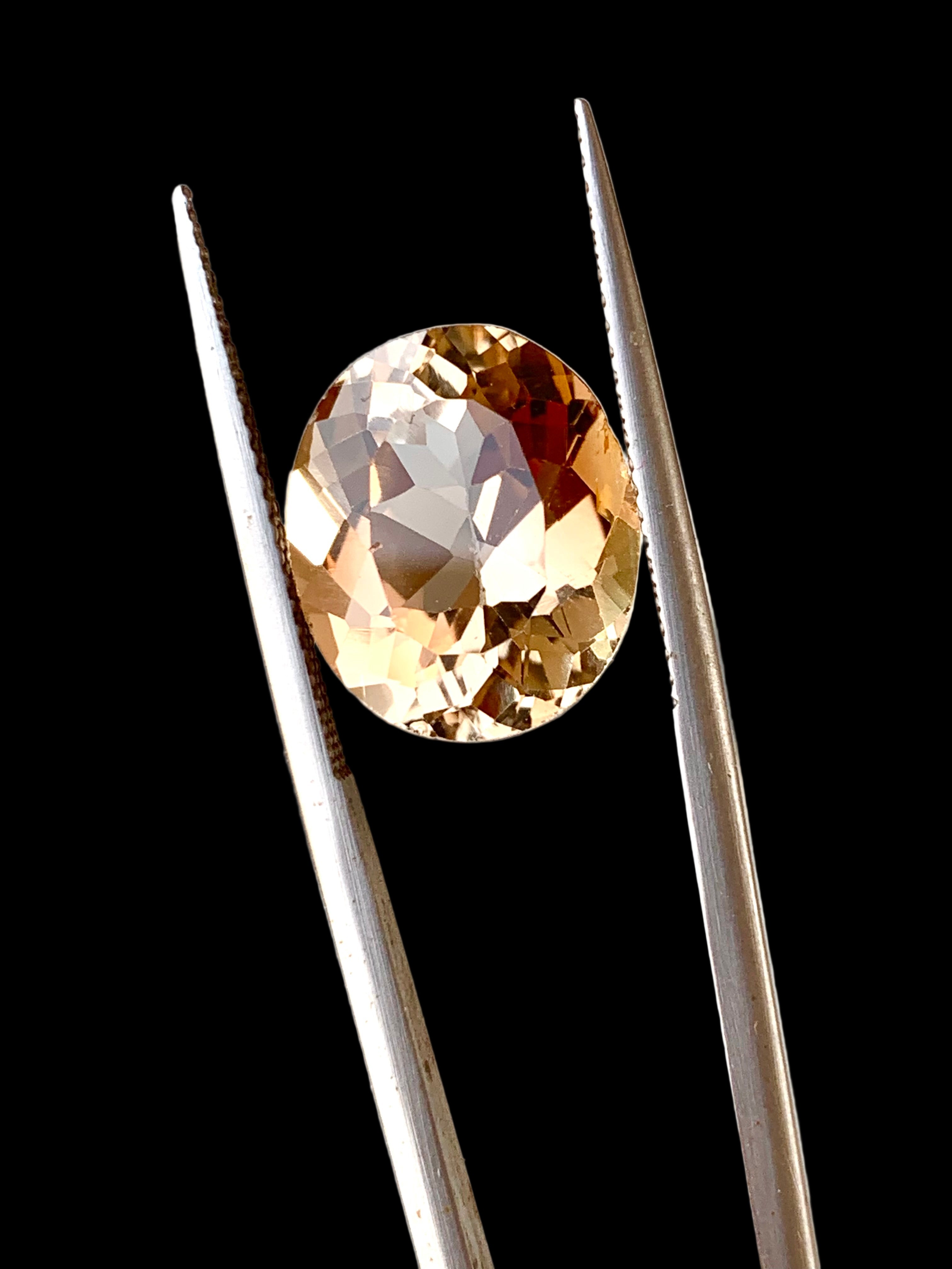 9.60 Carats Brown Skardo Topaz Loose Gemstone