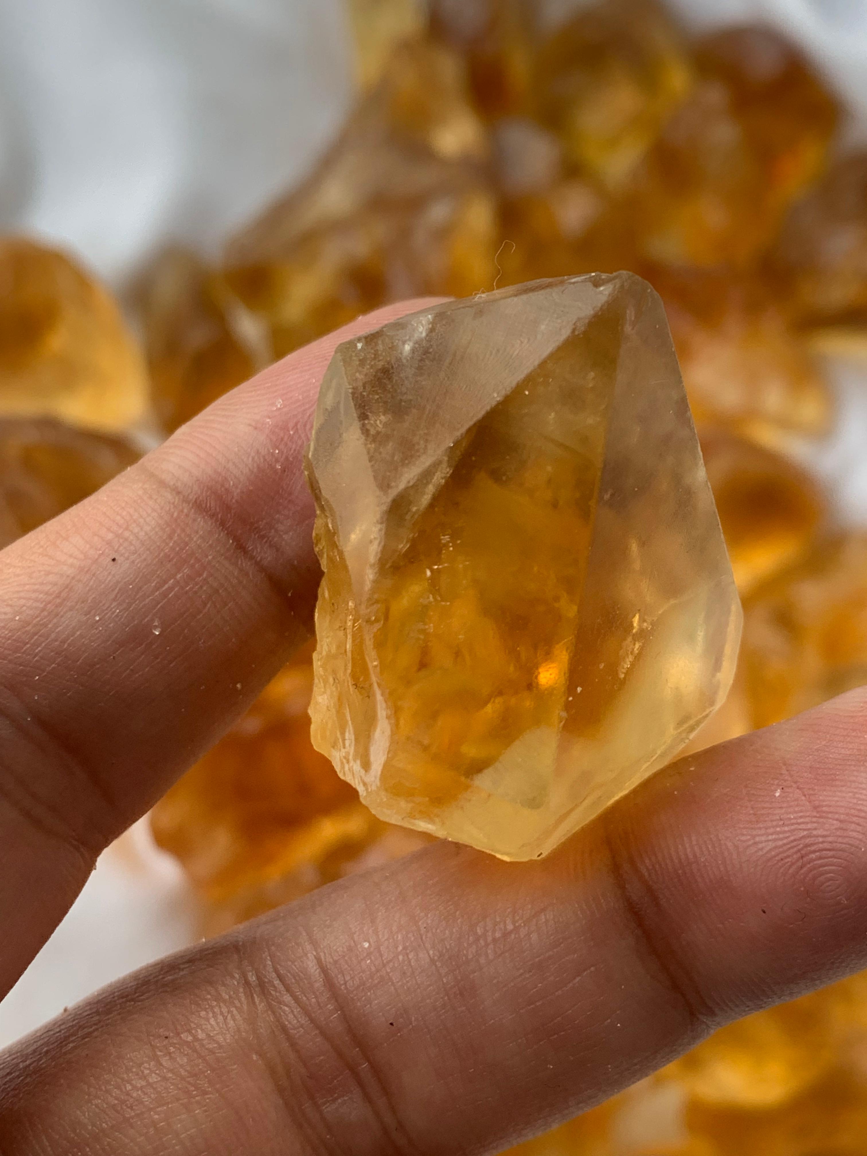 1000 Grams Rough Citrine For Faceting | Raw Wholesale Gem Deal
