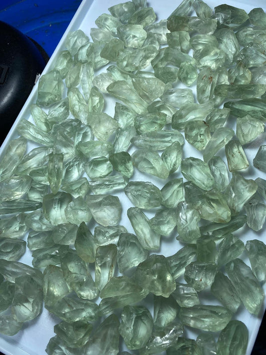 Prasiolite Rough Crystals 1 kg Parcel || Green Quartz