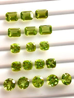Calibrated 8 Pairs Loose Peridot Gemstone