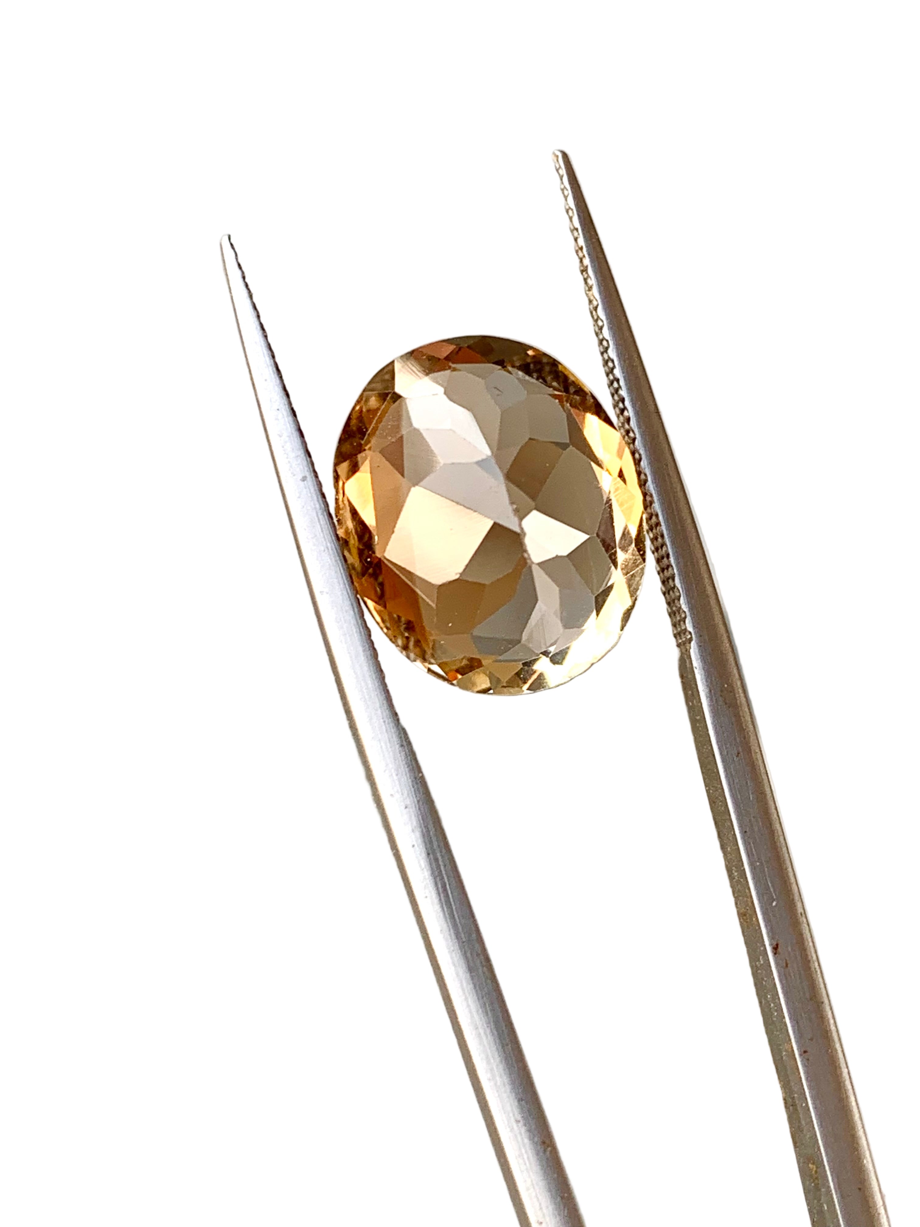 Brown topaz oval shape

