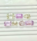 47.90 Carats Spodumene Pink And yellow Kunzite Faceted Loose Gemstone Deal