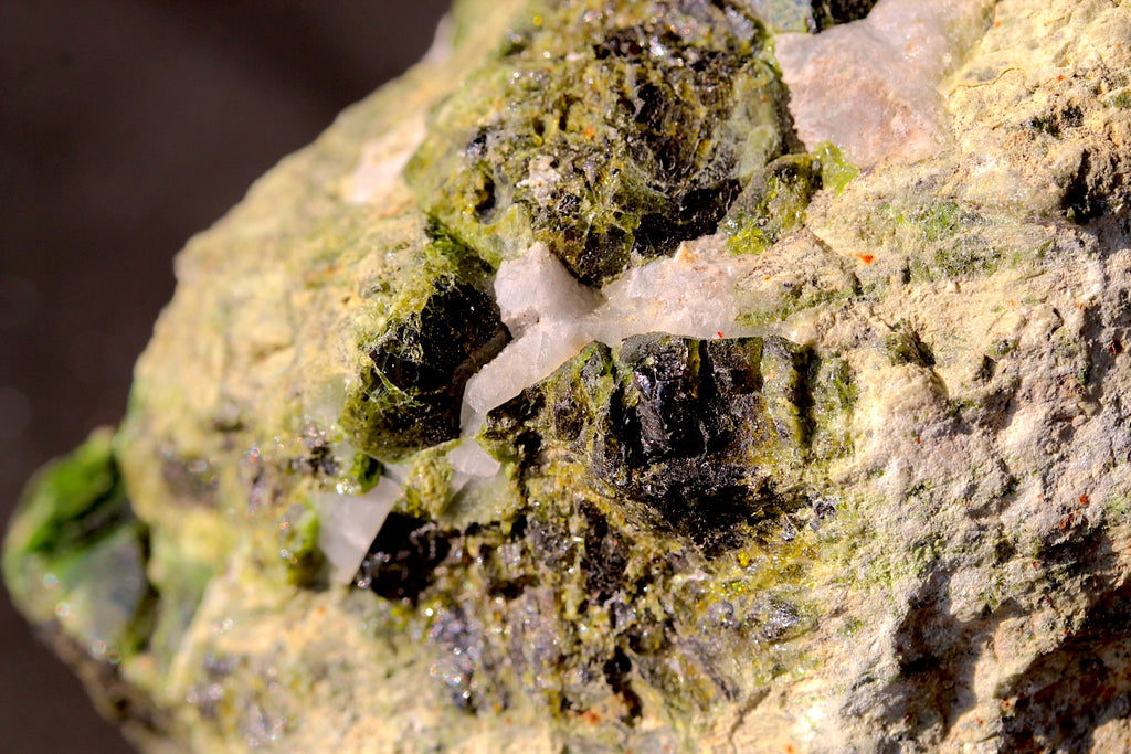 600 grams Rare Green Garnet Specimen