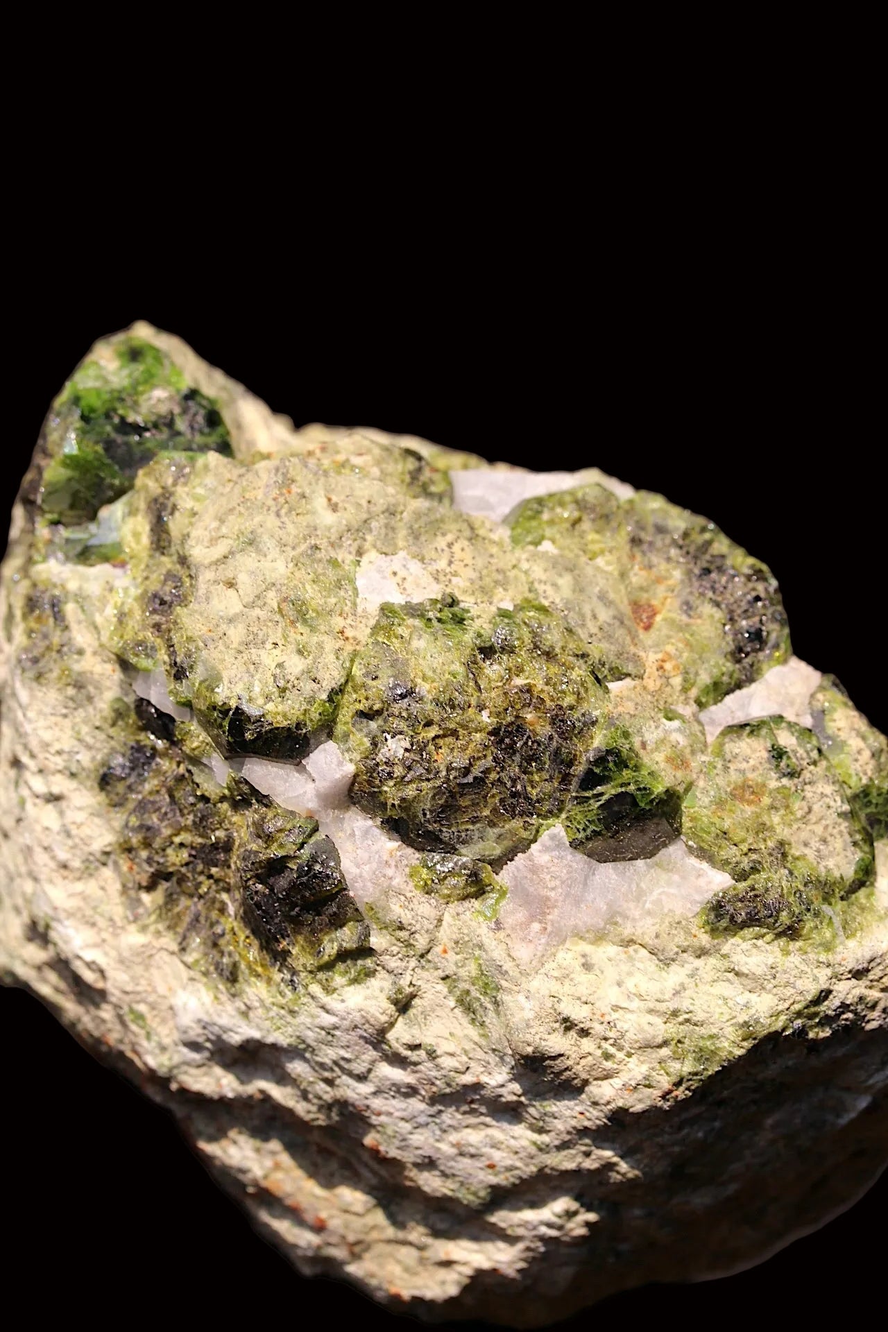600 grams Rare Green Garnet Specimen