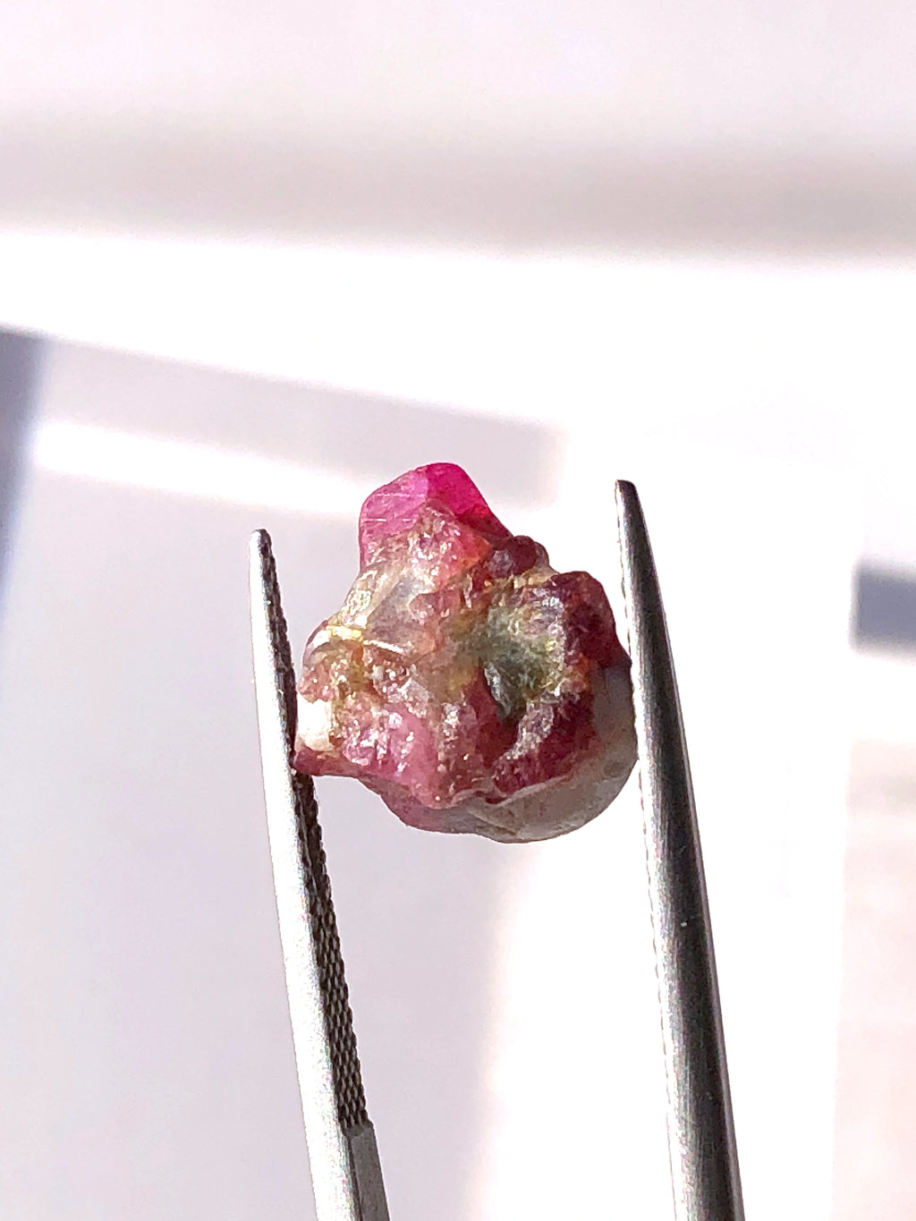 Rough Ruby Crystal on Metrix - From Afghanistan