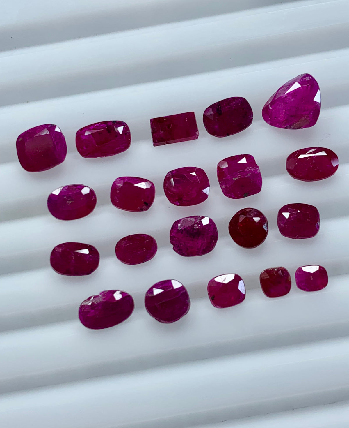 Kashmir sapphire silky texture
