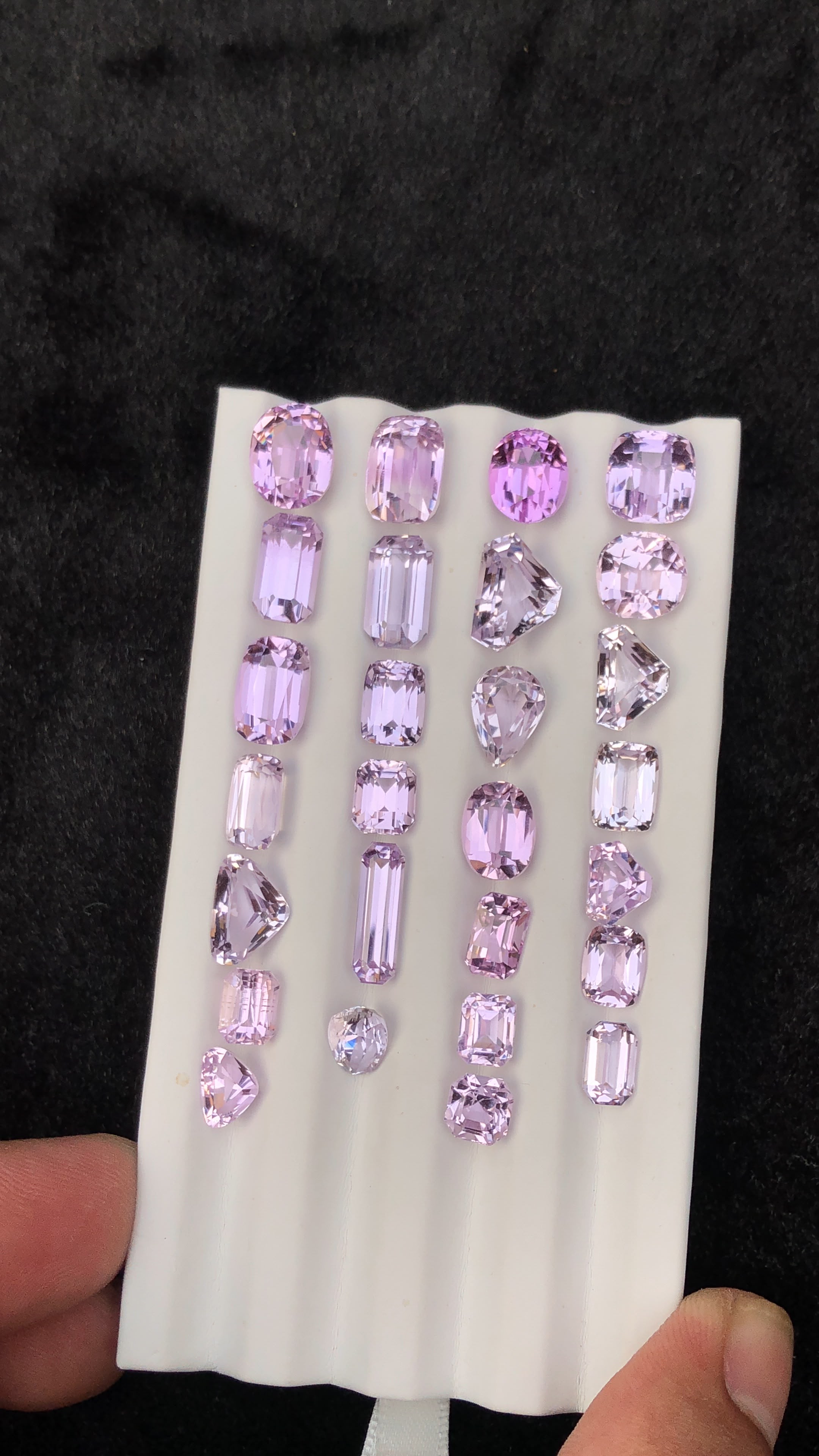 Natural 85 Ct Loose Pink Kunzite Emerald Cut Stone

