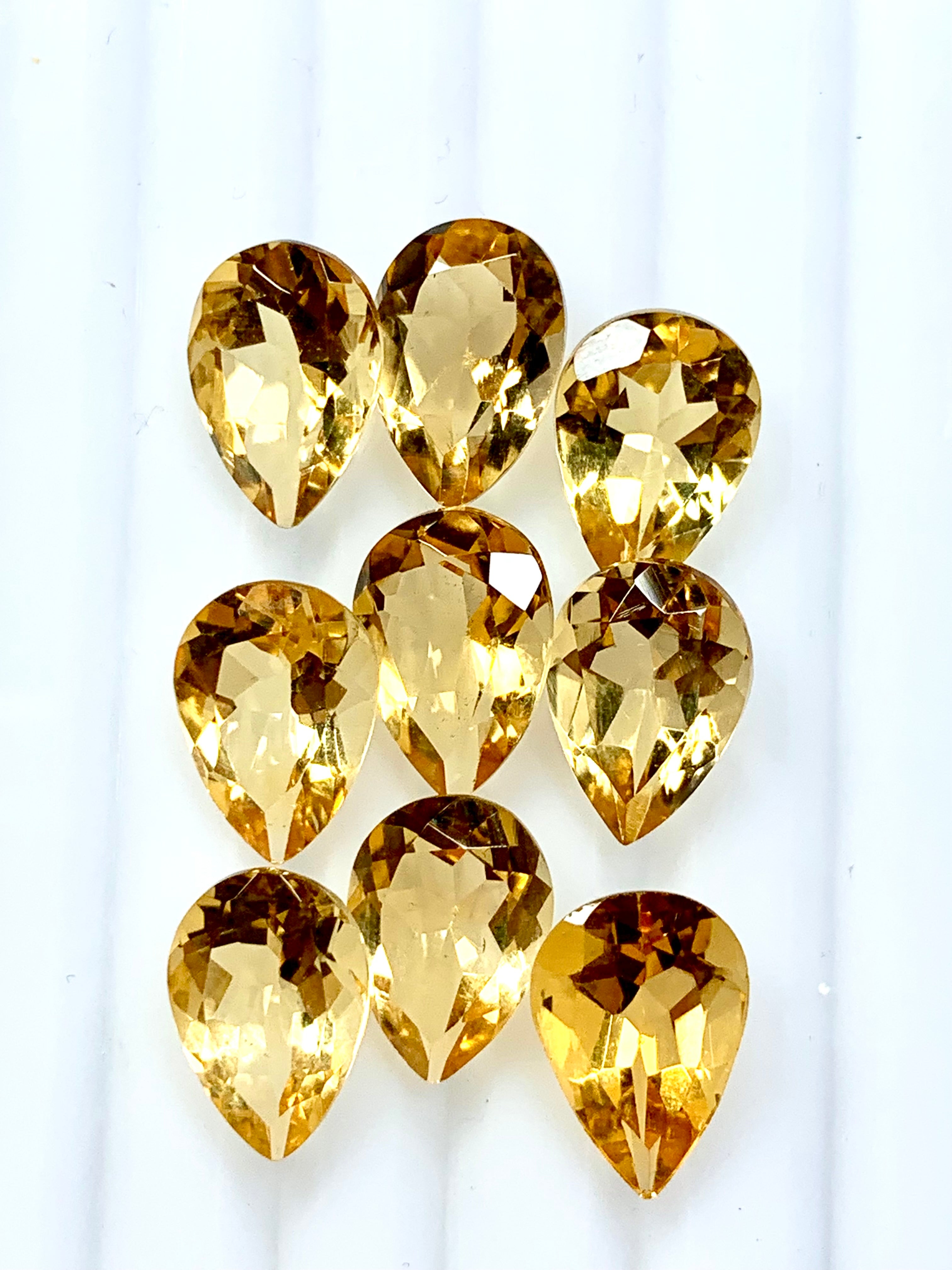 Cut citrine stone

