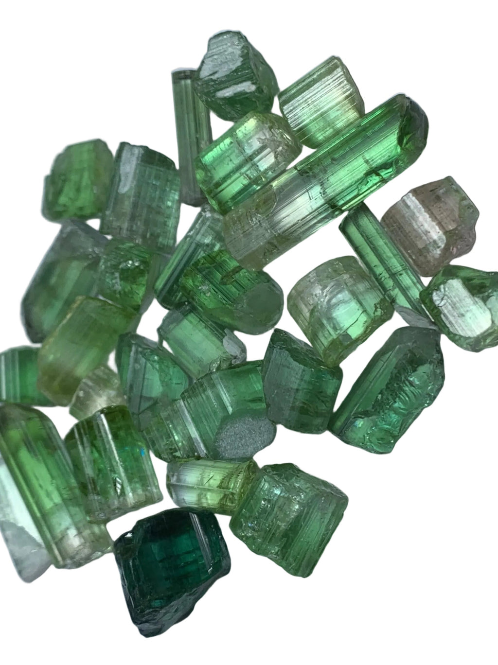 natural verdelite tourmaline rough