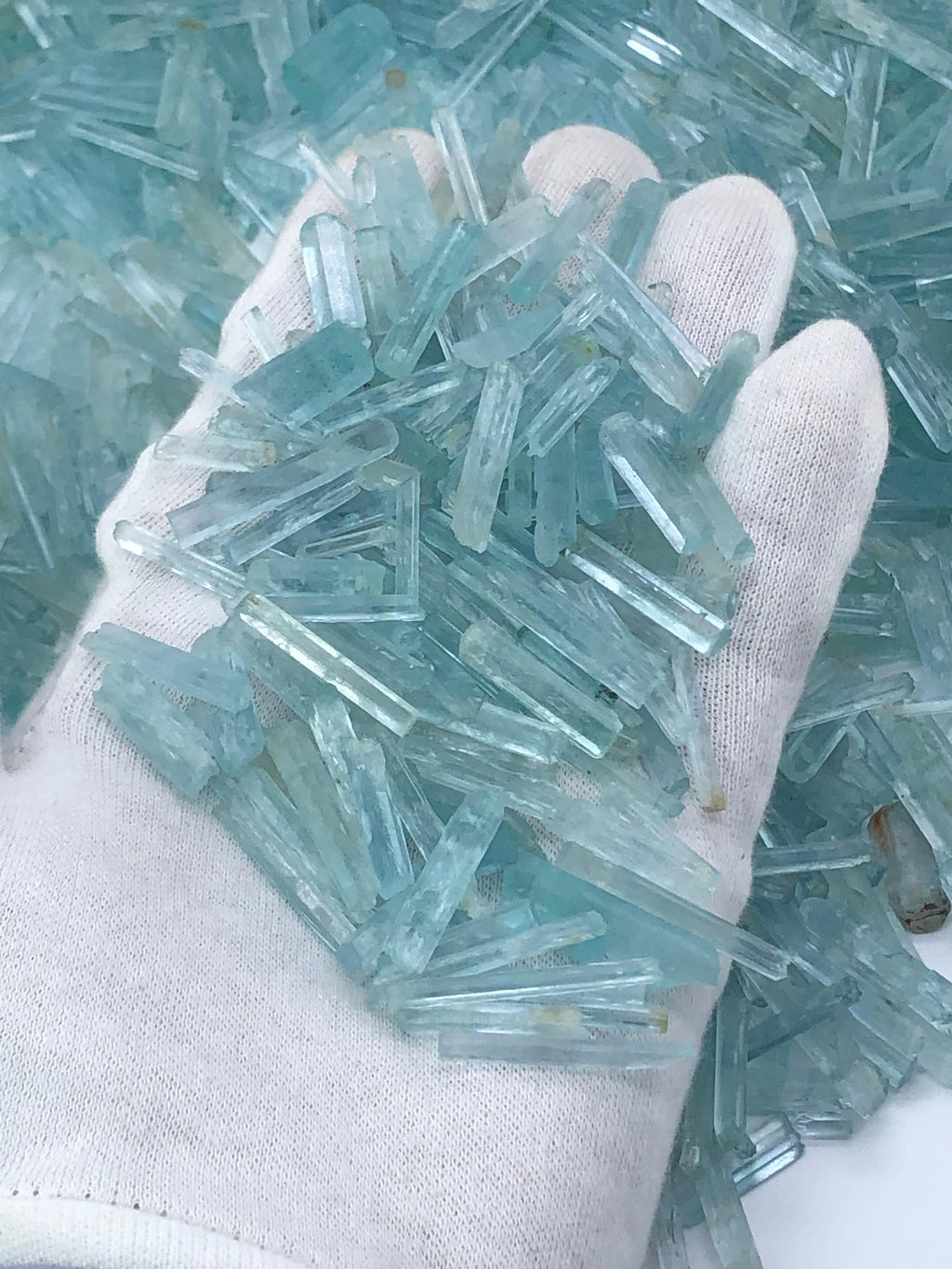 Untreated Aquamarine Crystal Rough Natural Blue Mineral Specimen