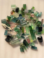 Natural black tourmaline crystal