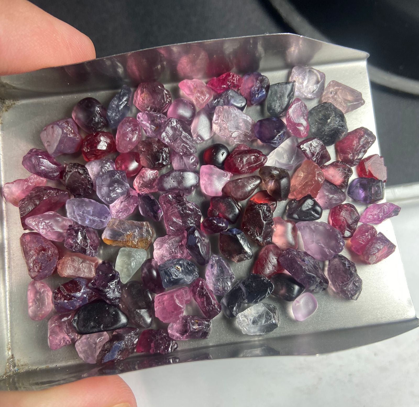 Multi color rough spinel parcel

