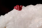 High quality red spinel on calcite matrix