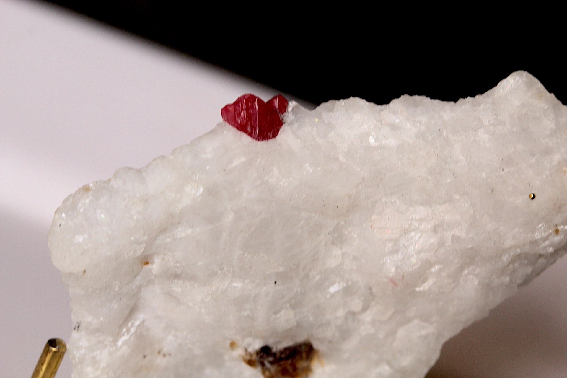 Collector grade red spinel mineral specimen