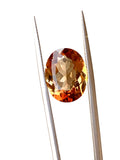 Brown topaz oval cut


