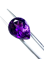 loose purple amethyst pear cut
