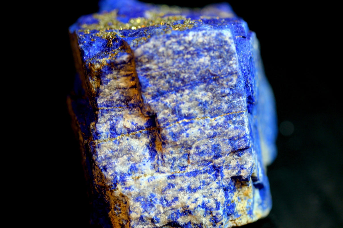 279g Mine-4 Rare Uncut Lapis Lazuli with Pyrite Specimen - Afghanistan
