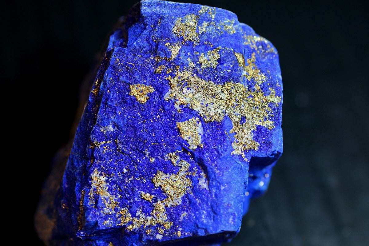 279g Mine-4 Rare Uncut Lapis Lazuli with Pyrite Specimen - Afghanistan