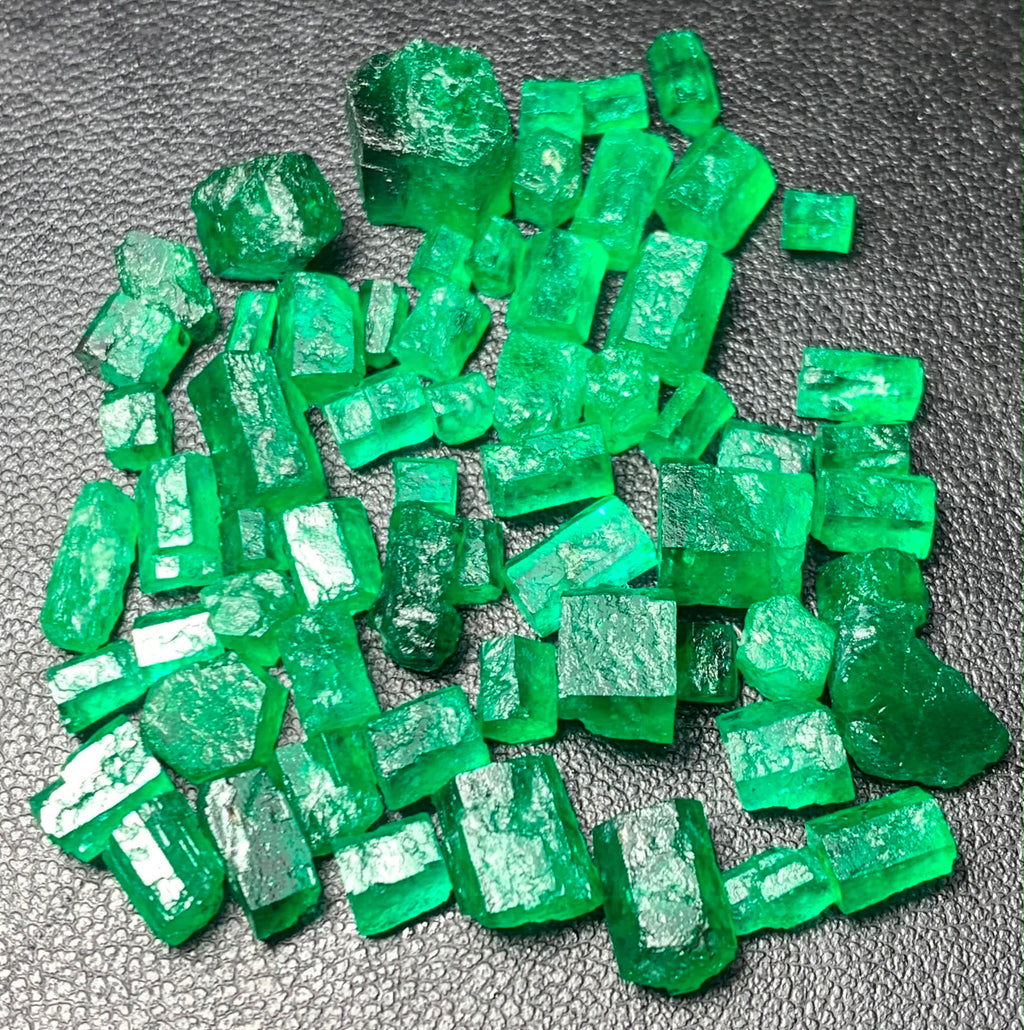 Natural untreated Swat emerald crystals for collectors