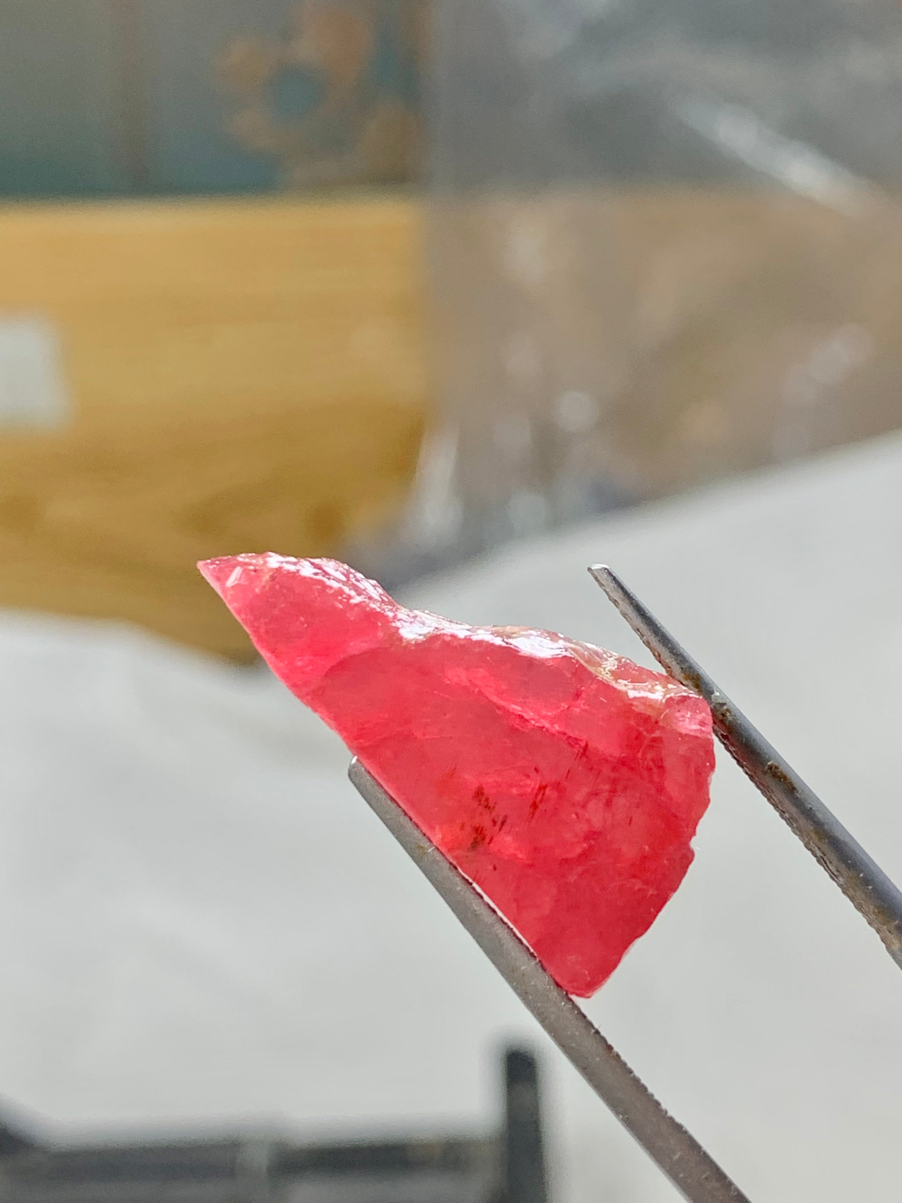 Rough rhodonite garnet gift stone
