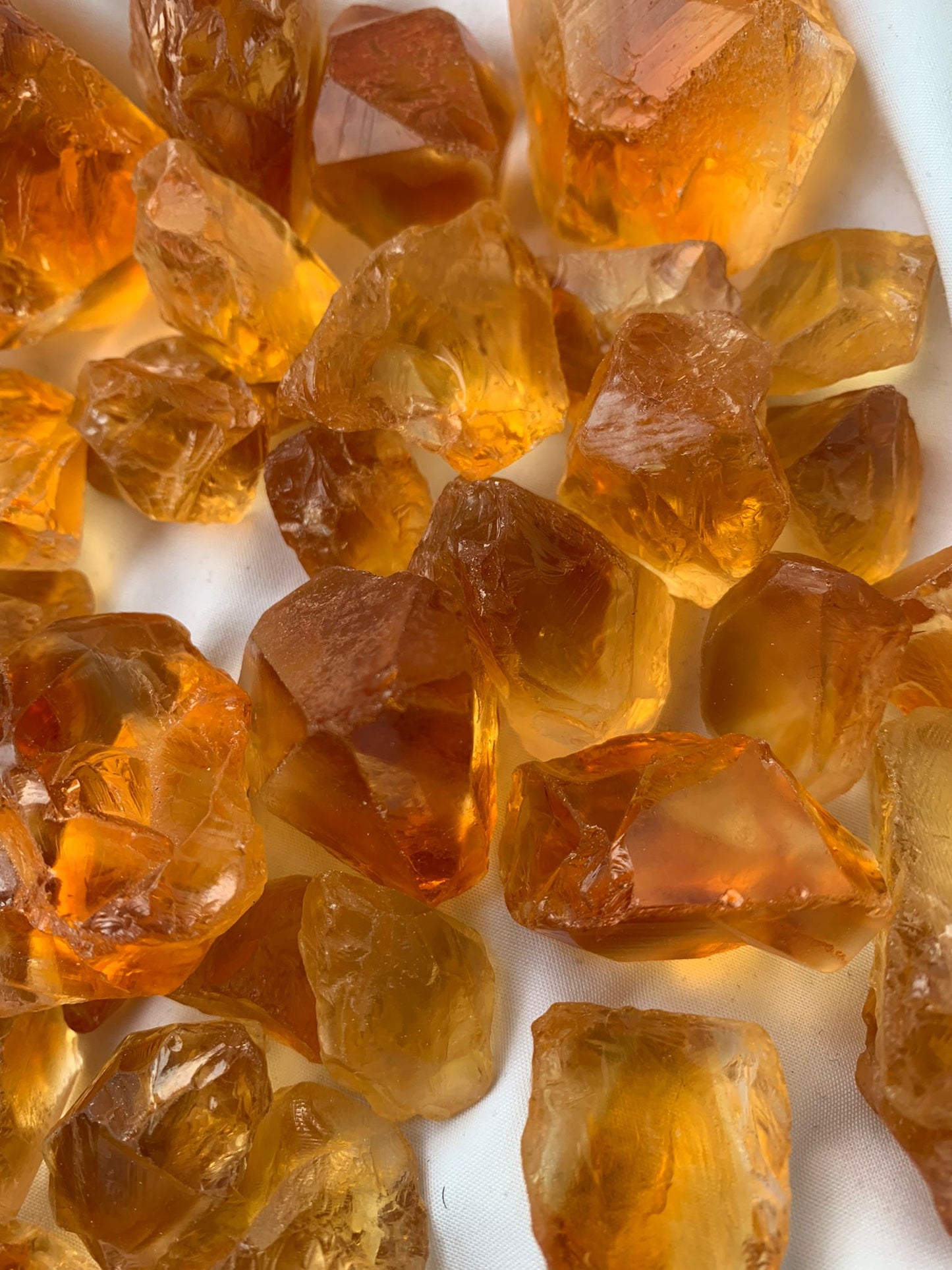 200grams orangish yellow citrine facet grade rough stone | uncut-raw-gemstones