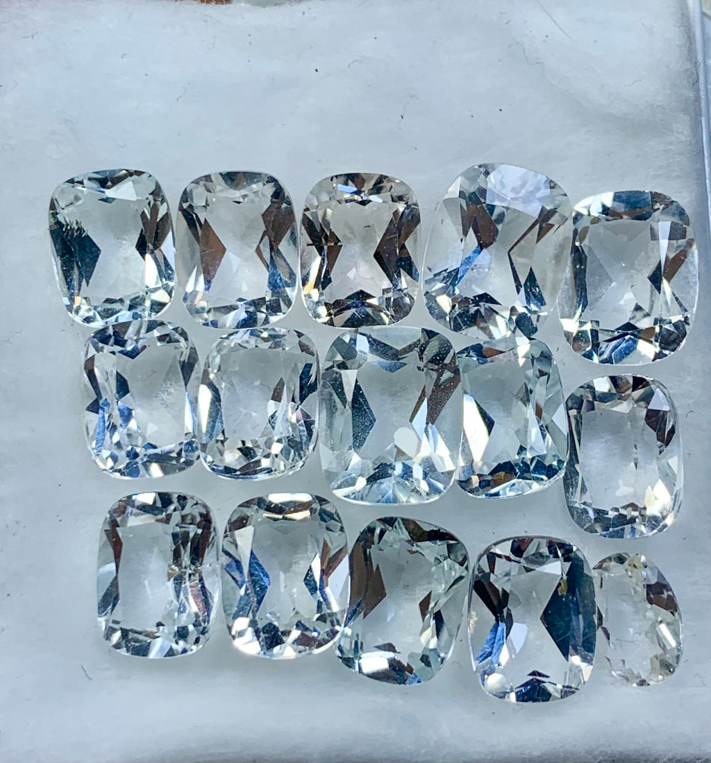 White faceted Topaz
