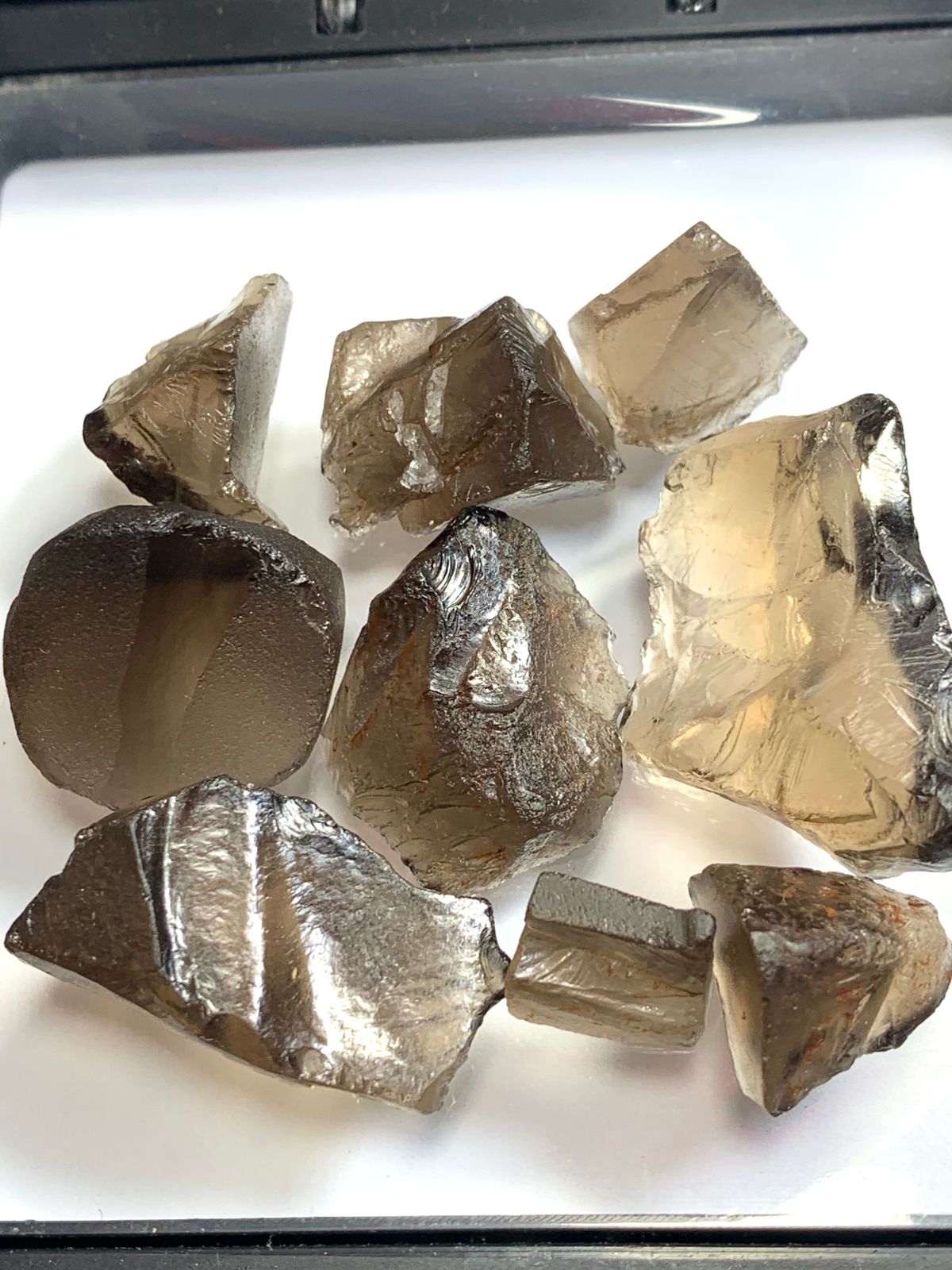high quality natural smoky quartz rough for jewelers

