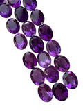 amethyst tennis necklace