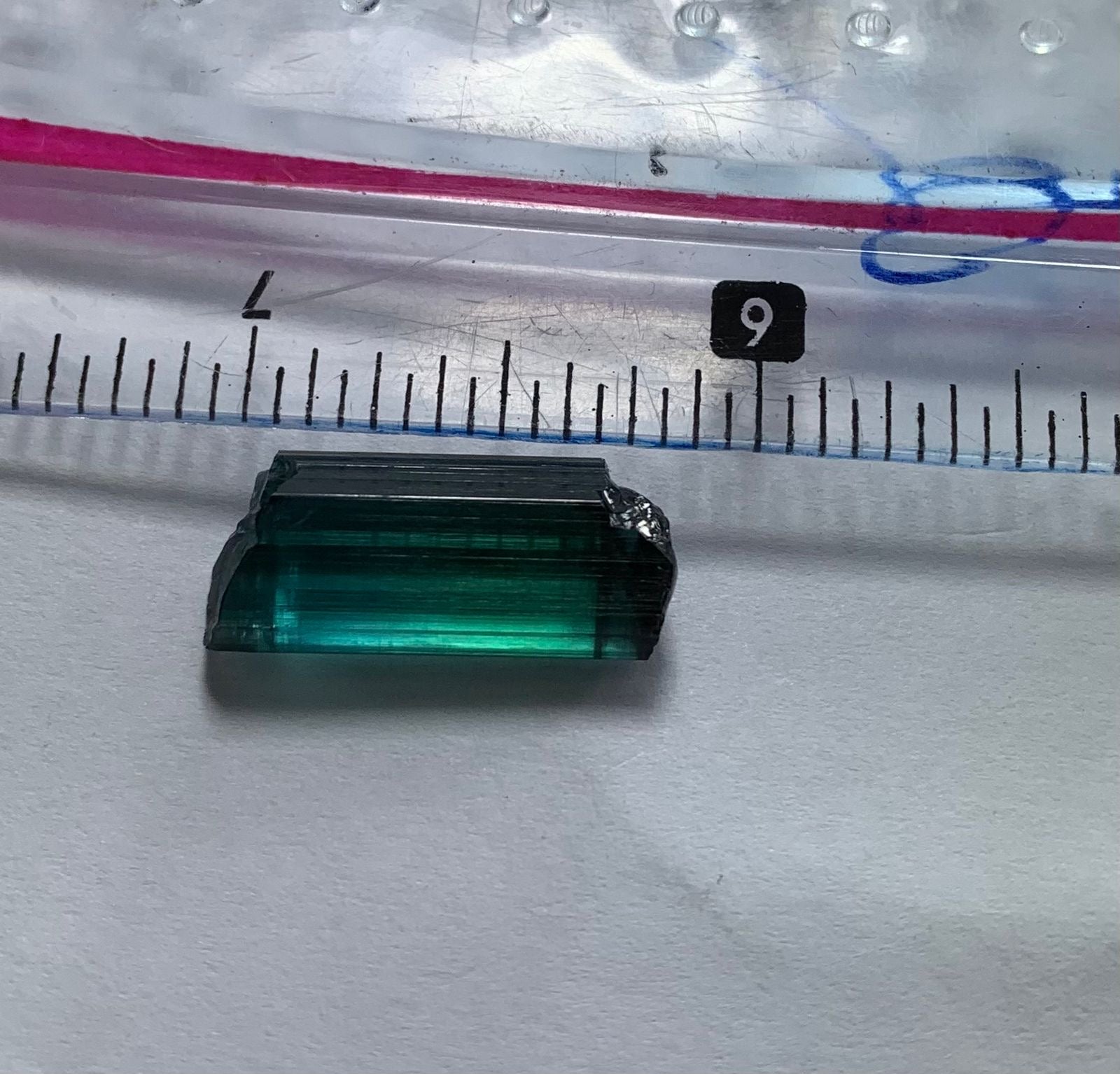 blue and green tourmaline
