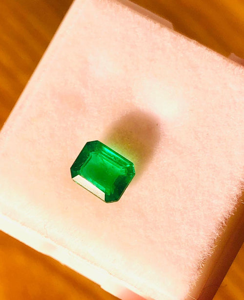 vivid green 0.65ct loose emerald Etsy jewelry ready

