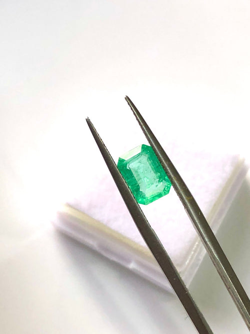vivid green 1.3ct loose emerald Etsy jewelry investment

