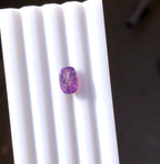 unheated purple oval Kashmir sapphire loose stone

