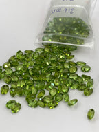 emerald cut peridot